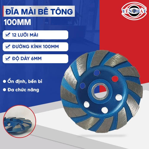 Đĩa mài bóng bê tông 100mm 2