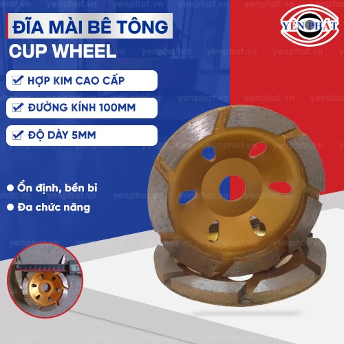 Đĩa mài nền bê tông Cup Wheel 2