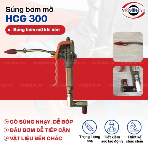 Súng bơm mỡ HCG 300 2
