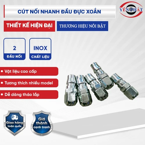 Cút nối nhanh đầu đực xoắn 2