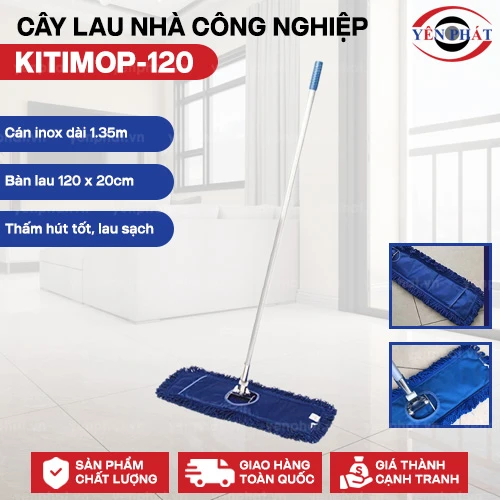 Cây lau nhà công nghiệp 120cm Kitimop-120 2