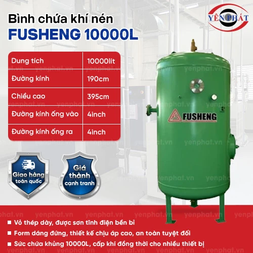 Bình chứa khí nén Fusheng 10000L 2