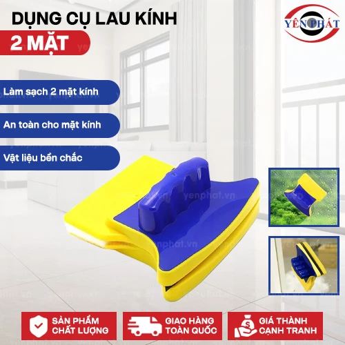 Dụng cụ lau kính 2 mặt 2
