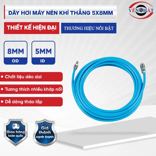 Dây hơi máy nén khí thẳng 5x8mm 2