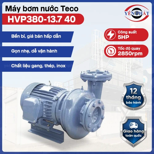 Máy bơm nước ly tâm dạng xoáy Teco 5HP HVP380-13.7 40 2