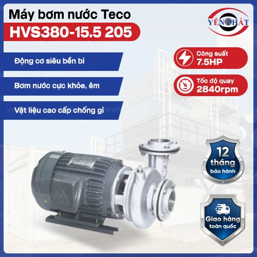 Máy bơm nước ly tâm Teco 7.5HP HVS380-15.5 205 2