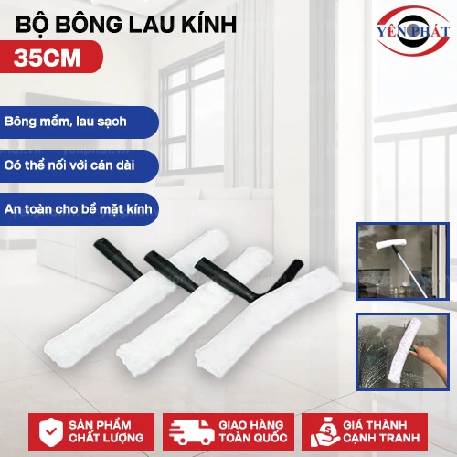 Bộ bông lau kính 35cm 2
