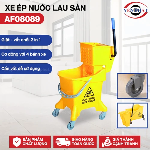 Xe ép nước lau sàn 1 xô AF08089 2