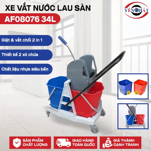 Xe vắt nước lau nhà 2 xô 34L AF08076 2