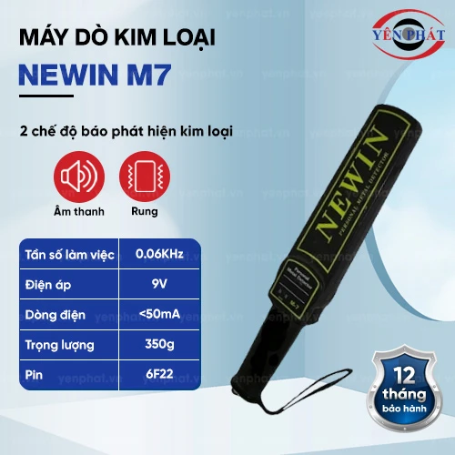 Máy dò kim loại cầm tay Newin M7 2