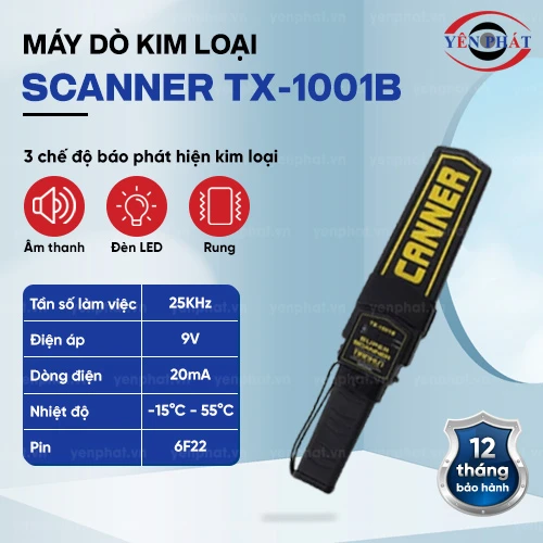 Máy dò kim loại cầm tay Scanner TX-1001B 2