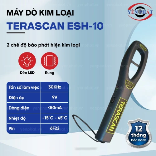 Máy dò kim loại cầm tay Terascan ESH-10 2