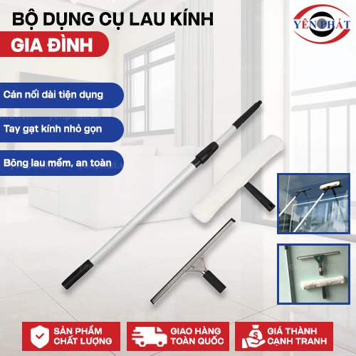 Bộ dụng cụ lau kính gia đình 2