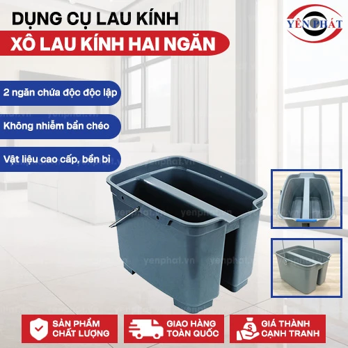 Xô lau kính hai ngăn 2