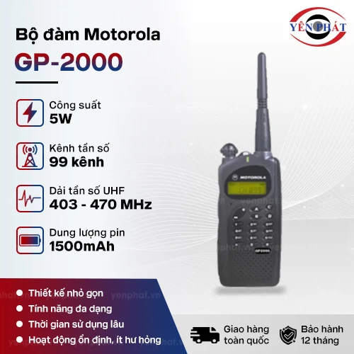 Bộ đàm cầm tay Motorola GP-2000 UHF 2