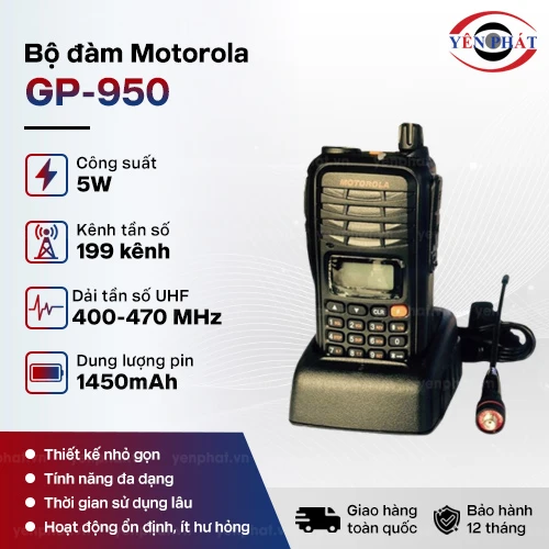 Bộ đàm Motorola GP-950 (UHF - 5W) 2