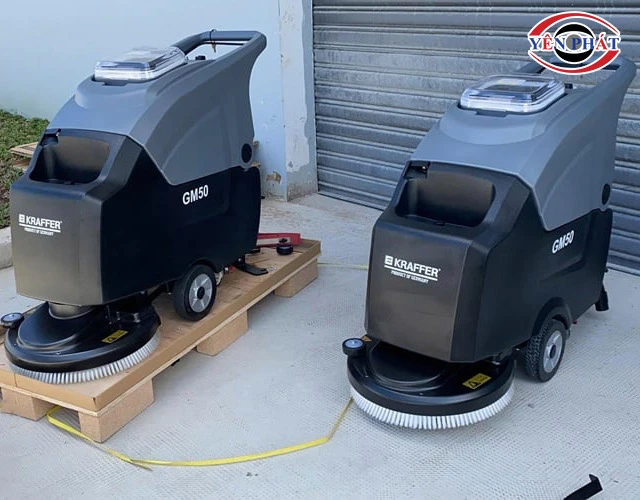 Máy chà sàn Kraffer: Thiết kế đẹp, Chạy êm, Bám sàn tốt