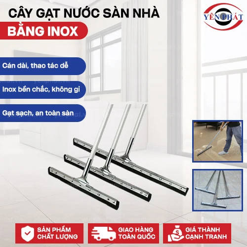 Cây gạt nước sàn nhà bằng inox 2