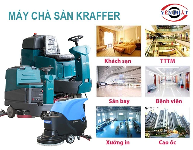 ứng dụng của máy chà sàn Kraffer