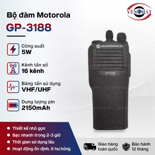 Bộ đàm cầm tay Motorola GP-3188 2