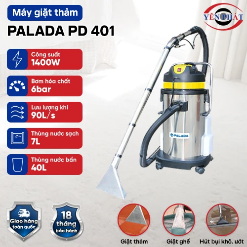 Máy giặt thảm phun hút Palada PD 401 2