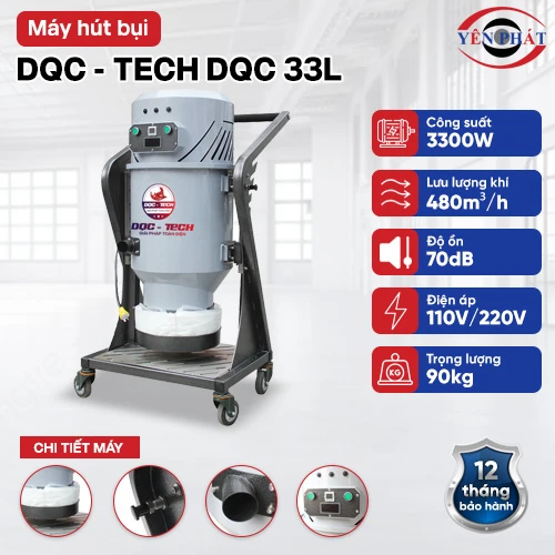 Máy hút bụi công nghiệp DQC - Tech 33L 2