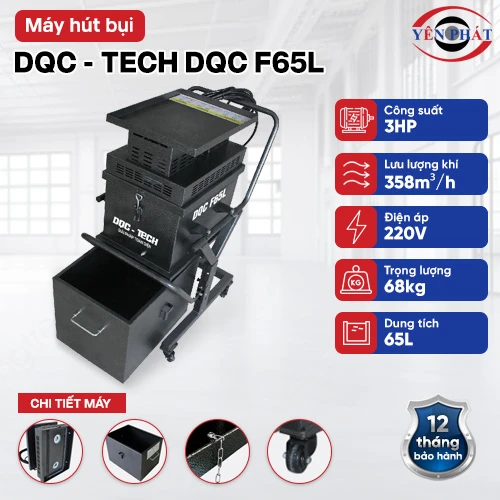 Máy hút bụi công nghiệp DQC - Tech F65L 2