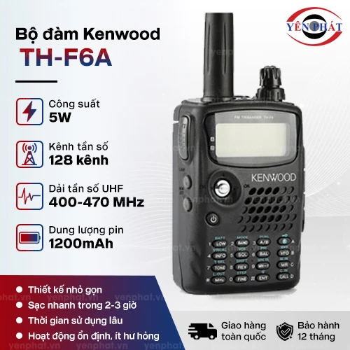 Bộ đàm cầm tay Kenwood TH-F6A 2
