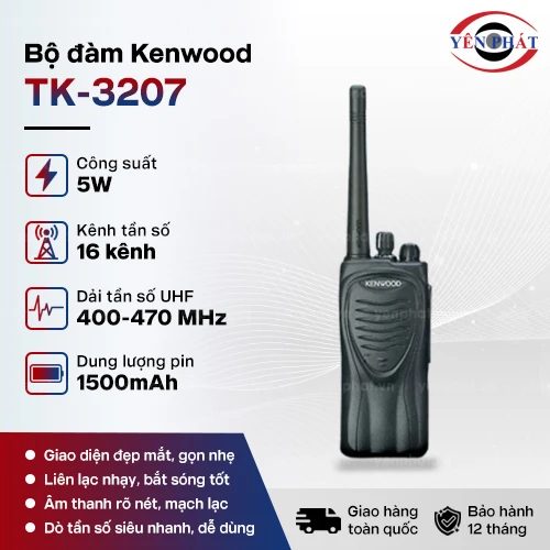 Bộ đàm cầm tay Kenwood TK-3207 2