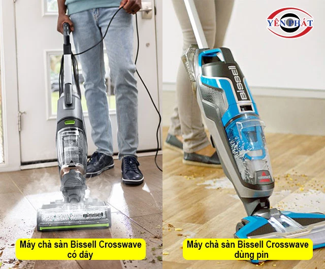 máy chà sàn Bissell Crosswave dùng pin hoặc có dây