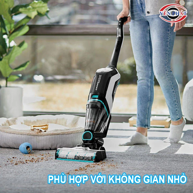 máy chà sàn Bissell Crosswave phù hợp không gian nhỏ