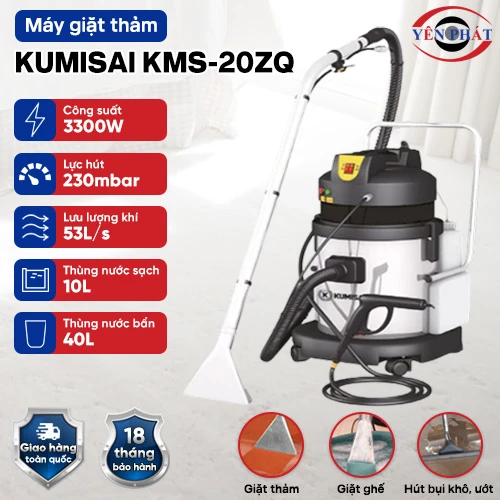 Máy giặt thảm phun hút Kumisai KMS-20ZQ 2