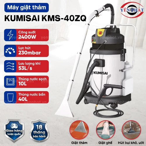 Máy giặt thảm phun hút Kumisai KMS-40ZQ 2