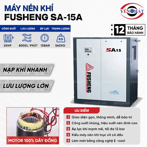 Máy nén khí trục vít SA-15A 2