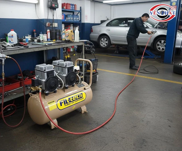 máy nén khí Filtech vận hành êm ái