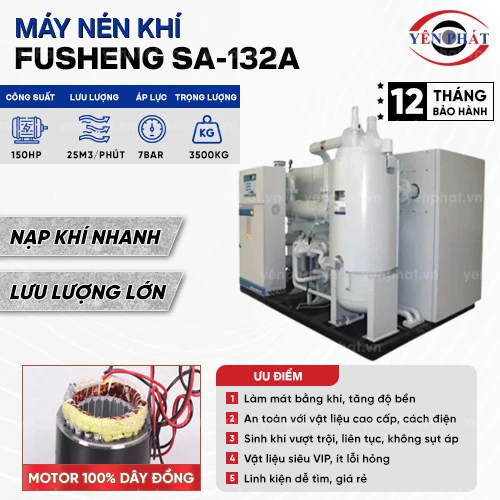 Máy nén khí trục vít SA-132A 2