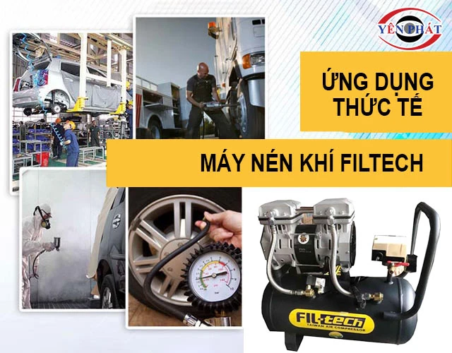 ứng dụng của máy nén khí Filtech
