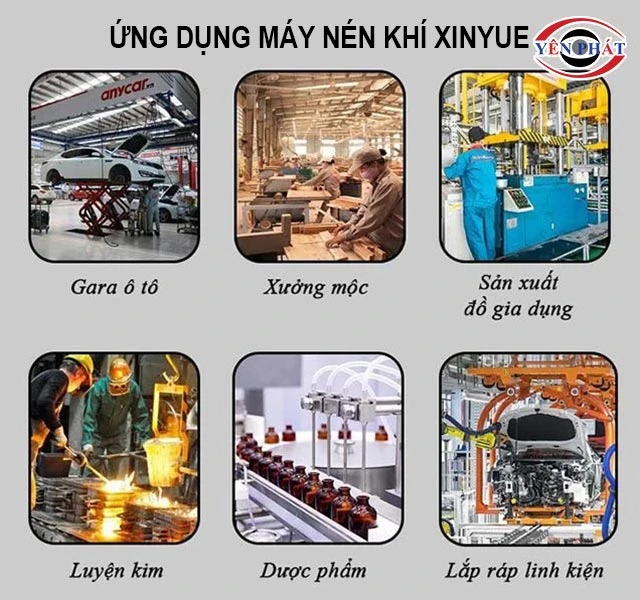 Ứng dụng của máy nén khí Xinyue