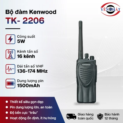 Bộ đàm cầm tay Kenwood TK- 2206 2