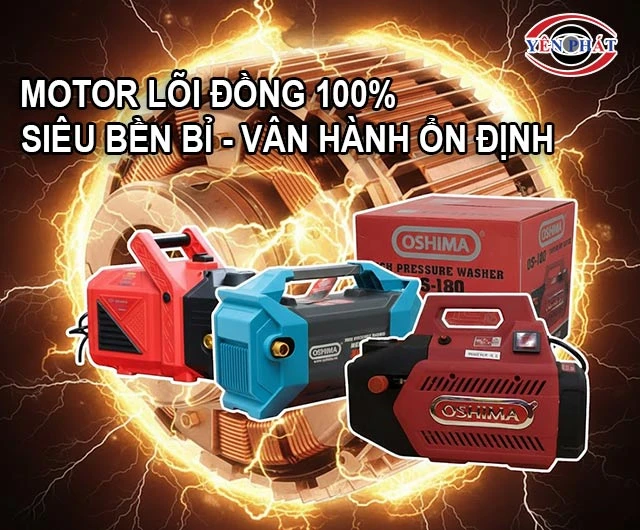 máy xịt rửa xe Oshima siêu bền bỉ