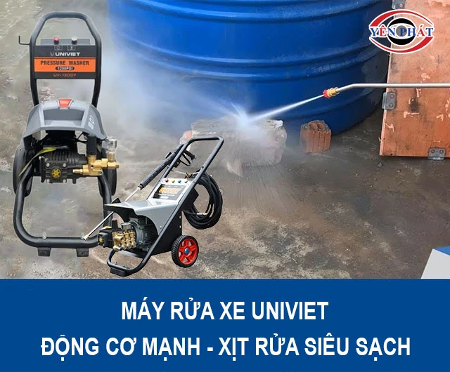 máy rửa xe Univiet xịt rửa siêu mạnh