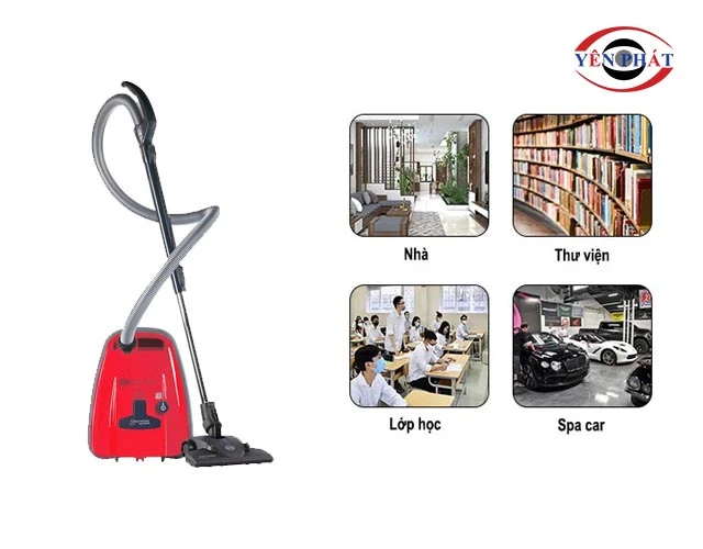 ứng dụng máy hút bụi Sebo