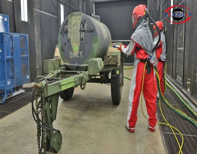 Cách sử dụng máy nén khí phun cát an toàn, hiệu quả