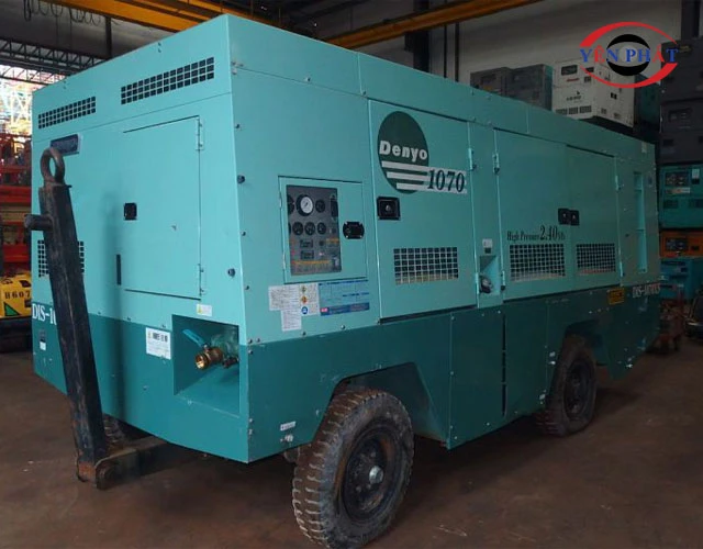 Máy bơm khí nén Denyo sở hữu bộ khung lớn