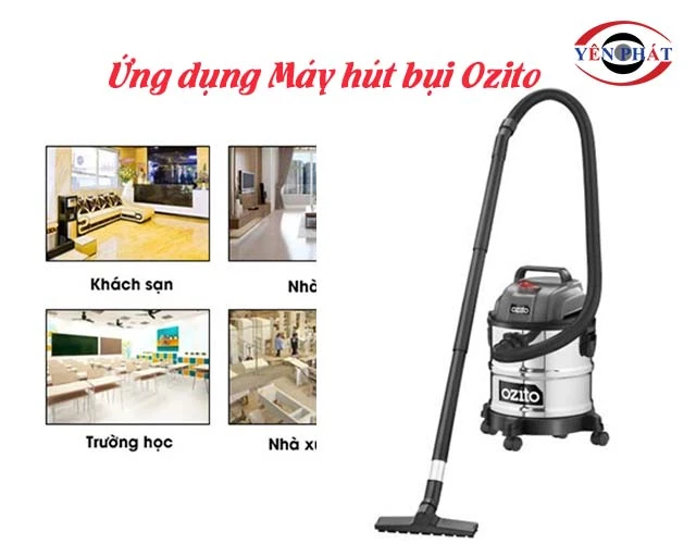 ứng dụng máy hút bụi Ozito