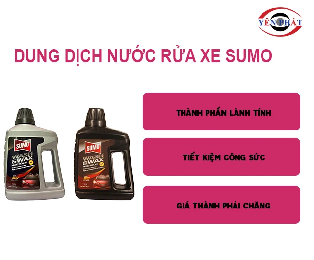 dung dịch nước rửa xe Sumo