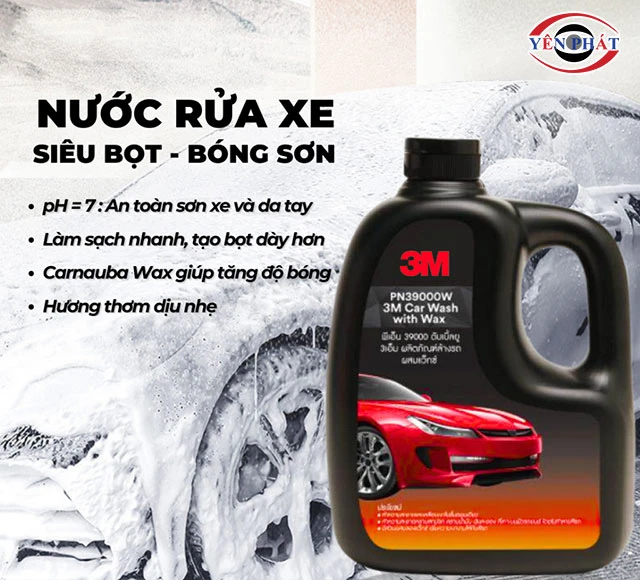 nước rửa xe 3M siêu an toàn