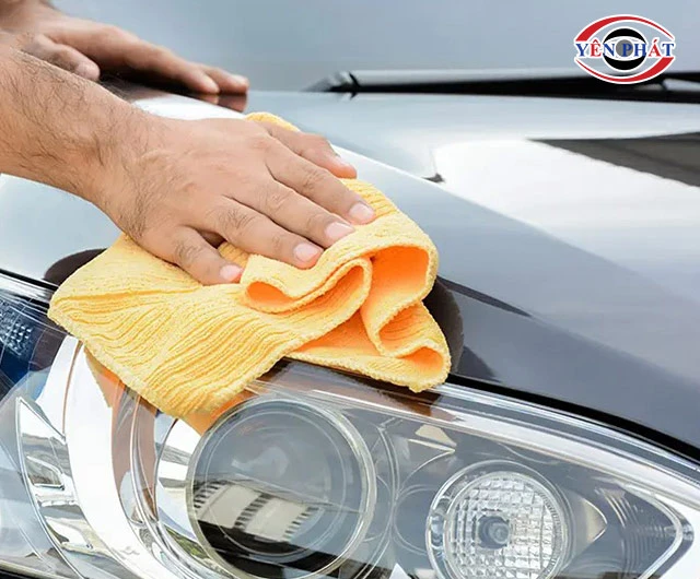 lâu khô xe sau khi rửa