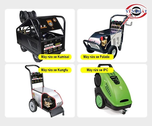 các thương hiệu máy xịt rửa xe nổi tiếng