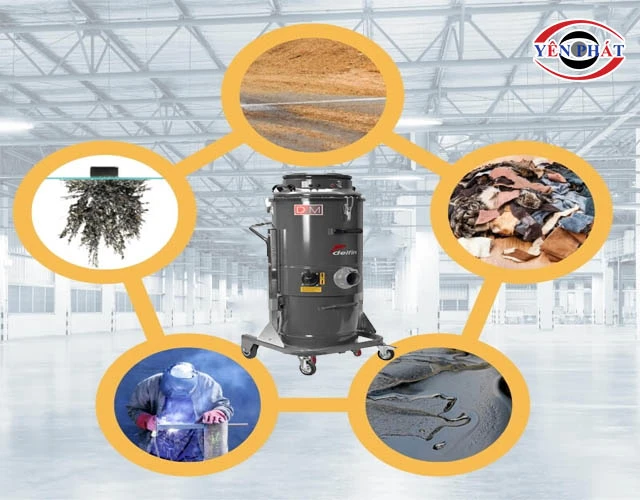 ứng dụng máy hút bụi công nghiệp Delfin